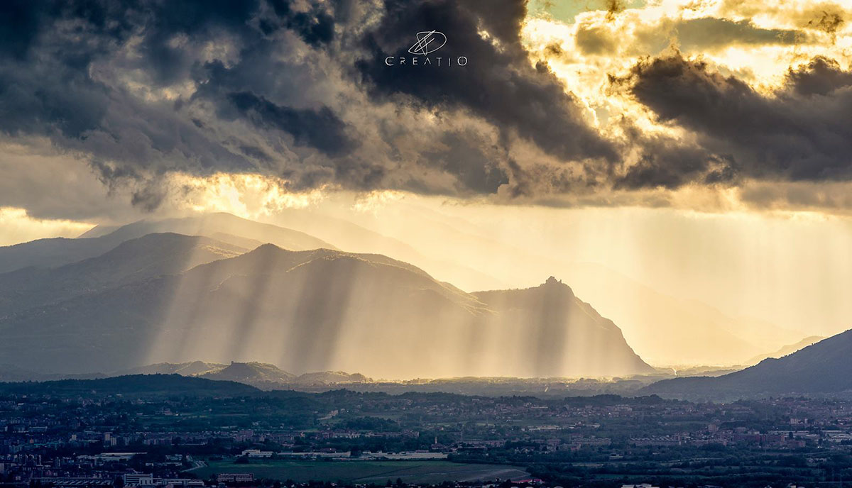 Tramonto con temporali dalla Basilica di Superga - Duilio Fiorille